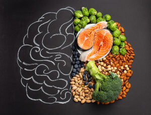 The MIND diet emphasizes brain-healthy foods such as berries, greens, nuts, and foods with omega-3s.