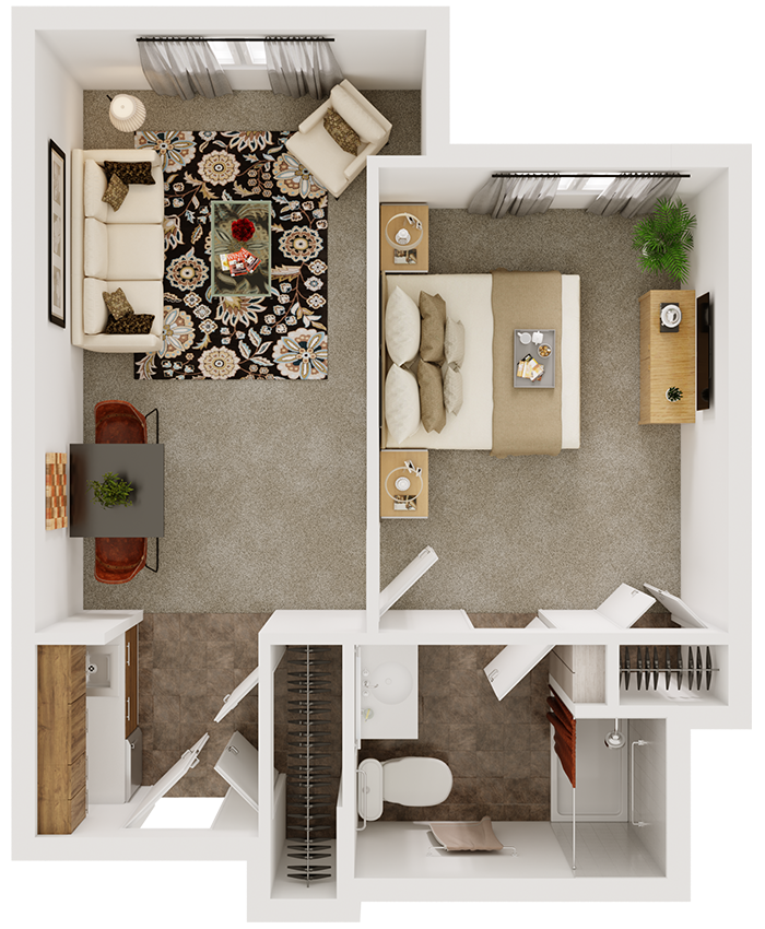 One-Bedroom Apartment | AlmaVia of San Rafael
