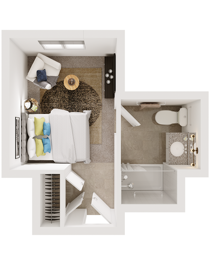 Private Suite with Private Bath Apartment | AlmaVia of San Francisco