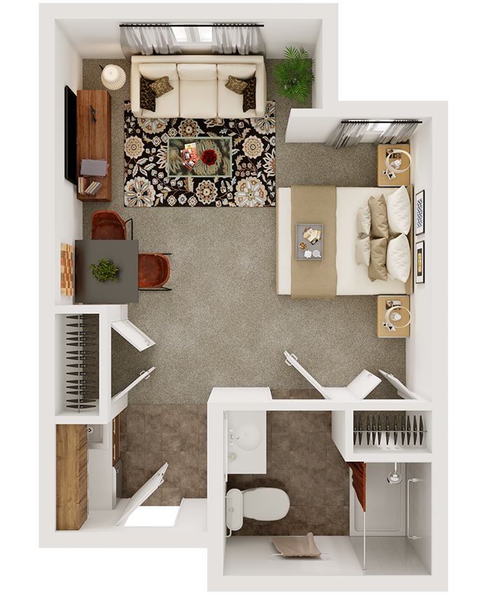 Studio Apartment | AlmaVia of San Rafael