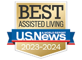 Best of Assisted Living U.S. News and World Reports Badge 2023-2024