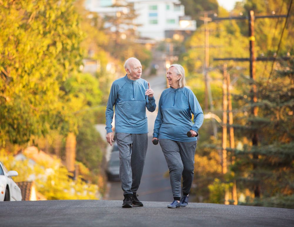 Walking is a great fall prevention exercise.