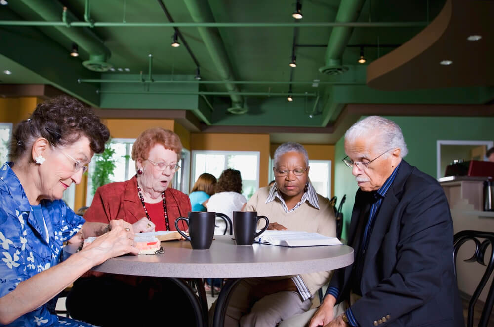 A book club is one of the best hobbies for seniors with limited mobility