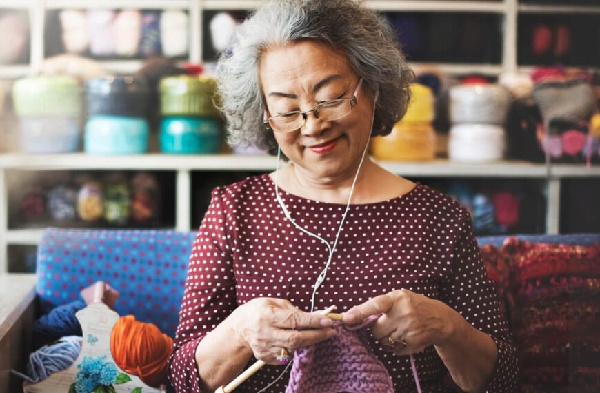Knitting is one of the best crafts for seniors with arthritis​.