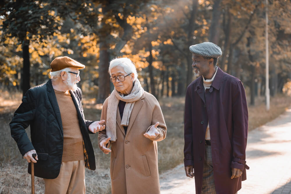 Walking is one of the best memory care activities.
