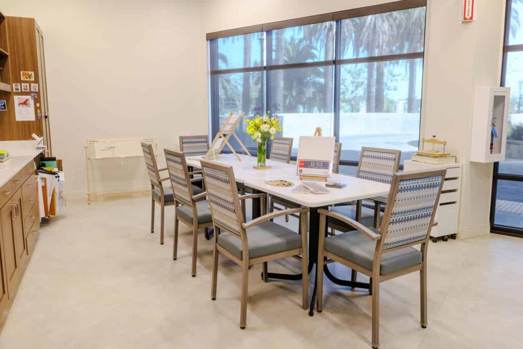 Arts and Crafts room at Elder Care Alliance facility.