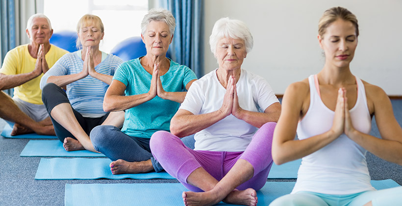 September is Healthy Aging Month and National Yoga Month